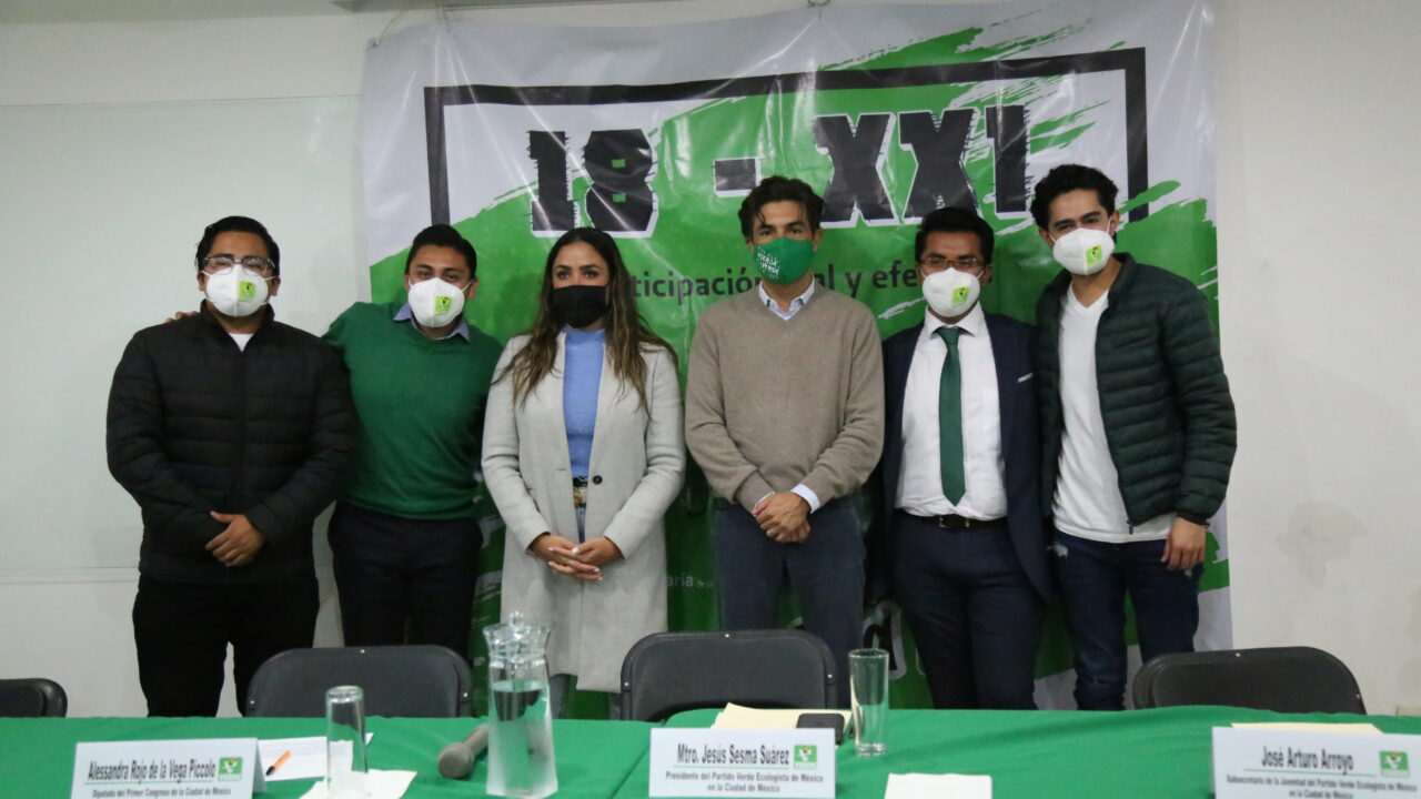 PRESENTA PARTIDO VERDE CIUDAD DE MÉXICO INICIATIVA PARA QUE 30% DE CANDIDATURAS SEAN PARA JÓVENES