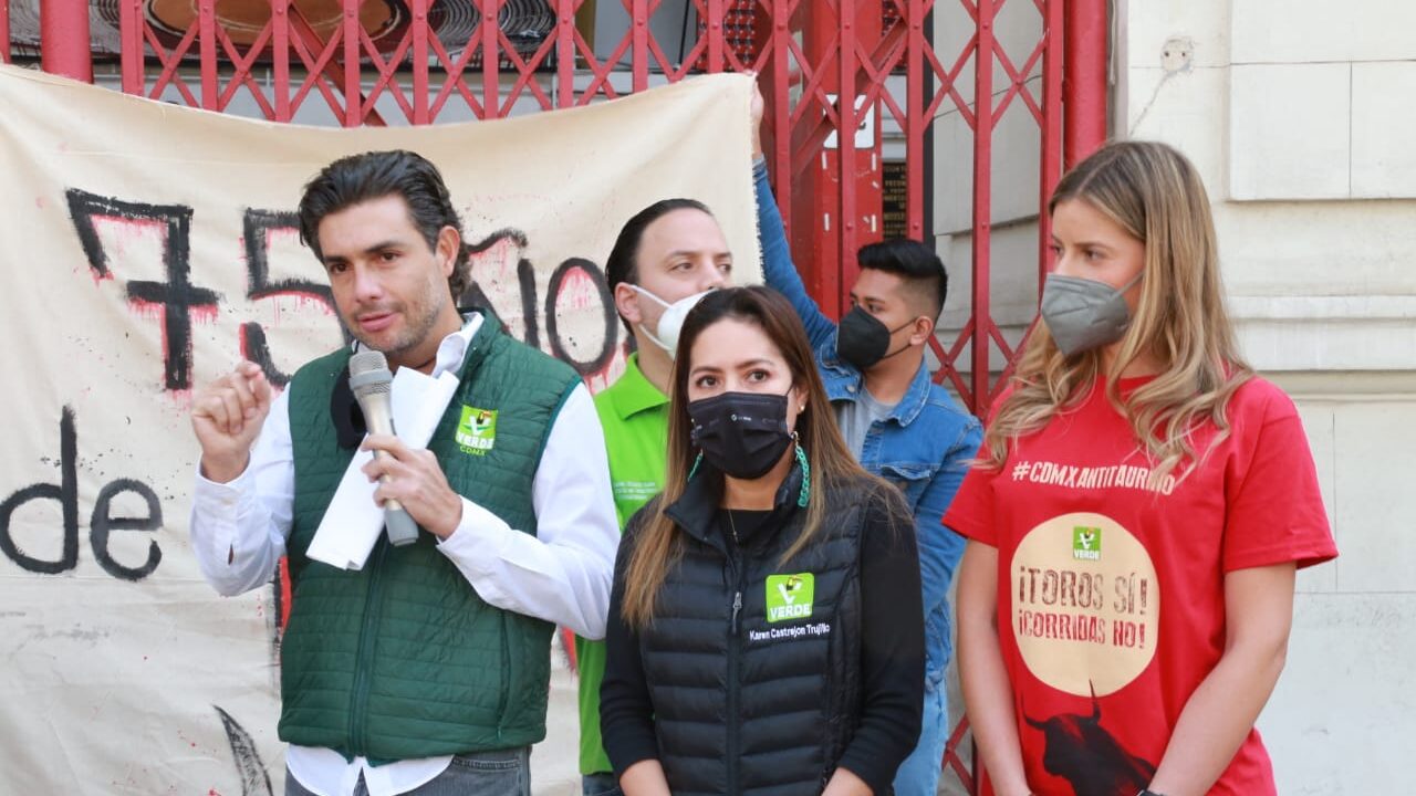 NO MÁS TORTURA ANIMAL: VERDE CDMX SE MANIFIESTA CONTRA LA TAUROMAQUIA