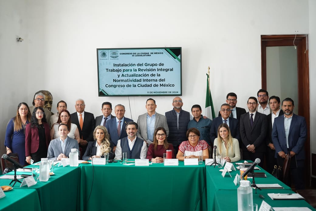 APRUEBA JUCOPO INSTALACIÓN DEL GRUPO DE TRABAJO ENCARGADO DE LA REVISIÓN INTEGRAL Y ACTUALIZACIÓN DE LA NORMATIVIDAD INTERNA DEL CONGRESO DE LA CIUDAD DE MÉXICO