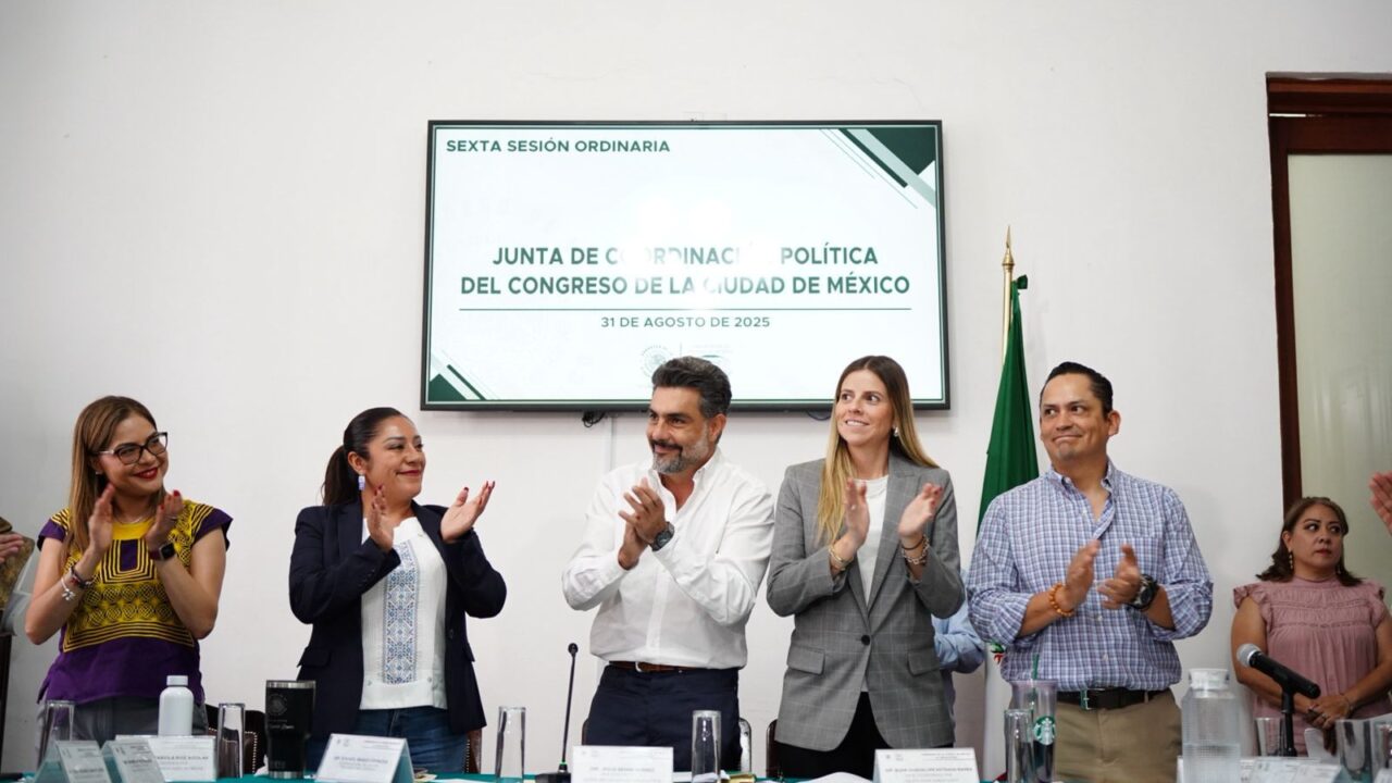 SE REALIZA LA SEXTA SESIÓN ORDINARIA DE LA JUCOPO DEL CONGRESO DE LA CIUDAD DE MÉXICO