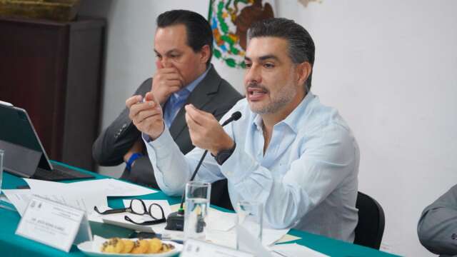 REUNIÓN DEL PRESIDENTE DE LA MESA DIRECTIVA CON PERSONAL DE RESGUARDO DEL CONGRESO DE LA CDMX
